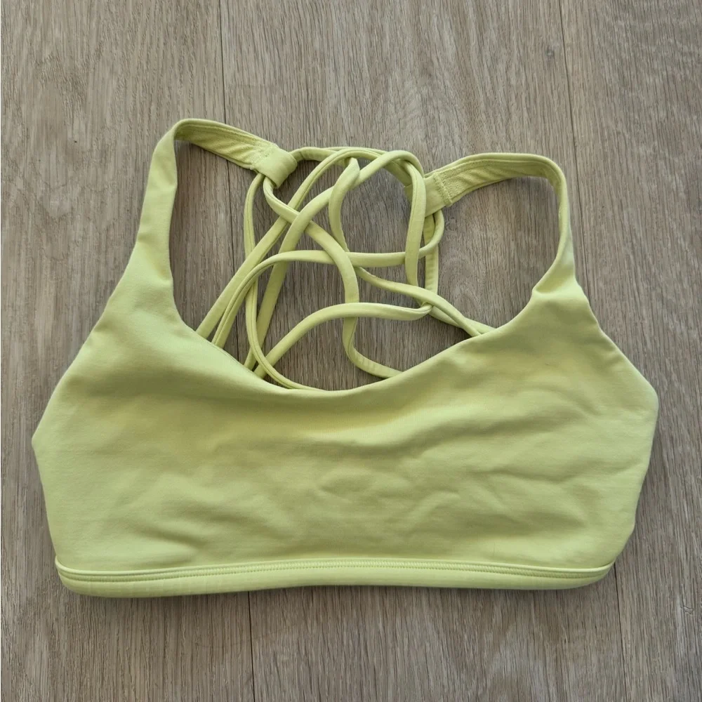 Lululemon Athletica Lime Green Sports Bra - Picture 2 of 3
